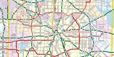 Dallas city map