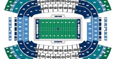 Cowboys stadium نقشه