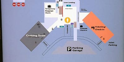 Dallas love field فرودگاه نقشه